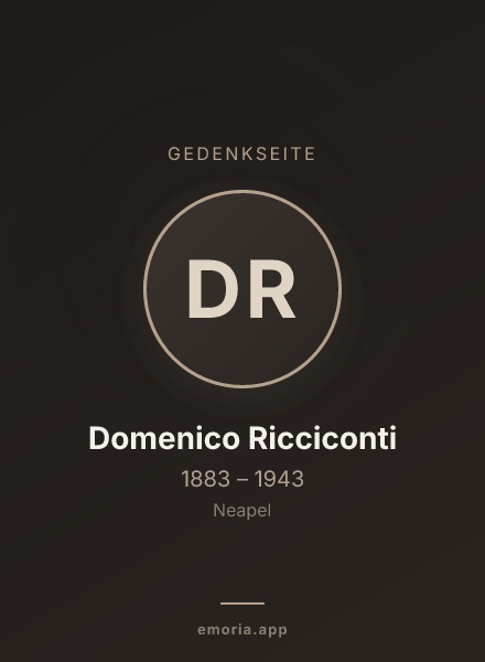 Gedenkportrait von Domenico Ricciconti