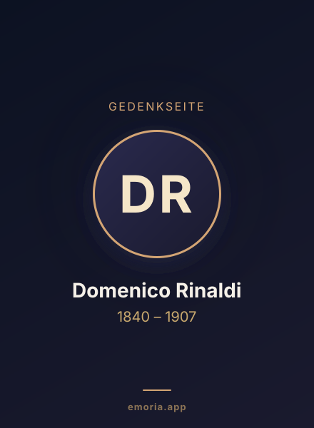 Gedenkportrait von Domenico Rinaldi