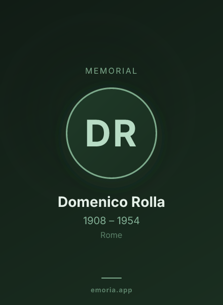Memorial portrait of Domenico Rolla