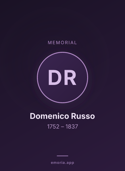Memorial portrait of Domenico Russo