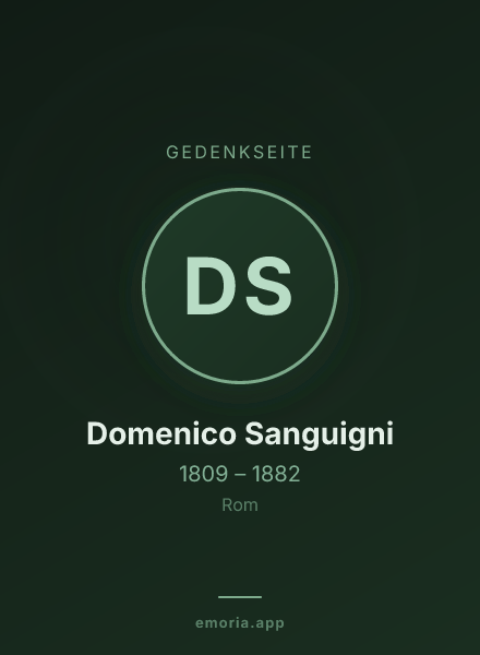 Gedenkportrait von Domenico Sanguigni