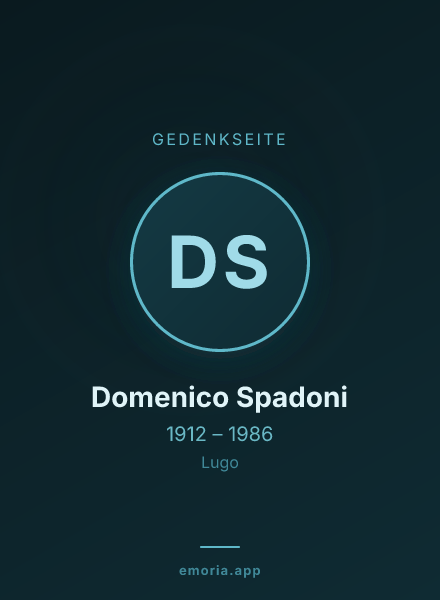 Gedenkportrait von Domenico Spadoni