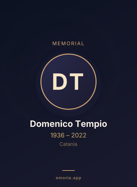 Memorial portrait of Domenico Tempio