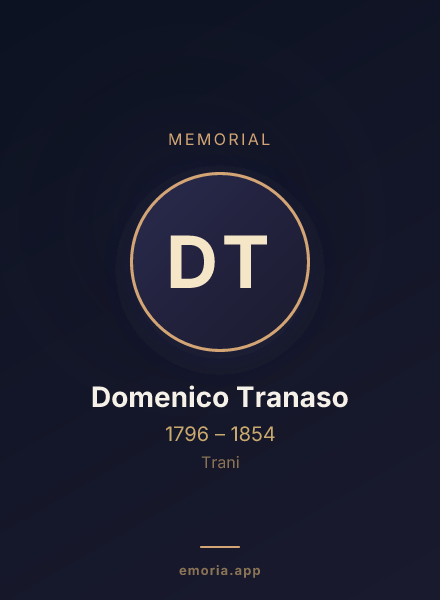 Memorial portrait of Domenico Tranaso
