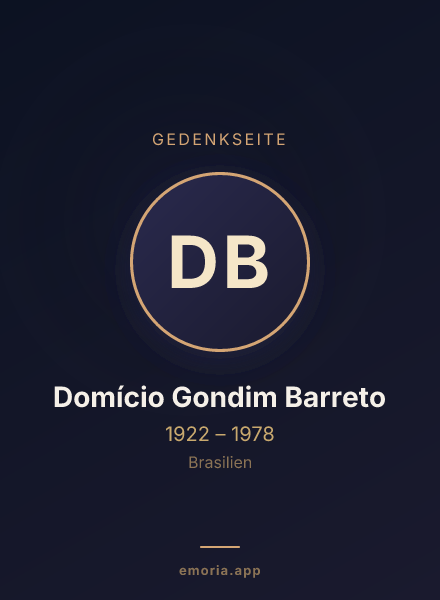 Gedenkportrait von Domício Gondim Barreto