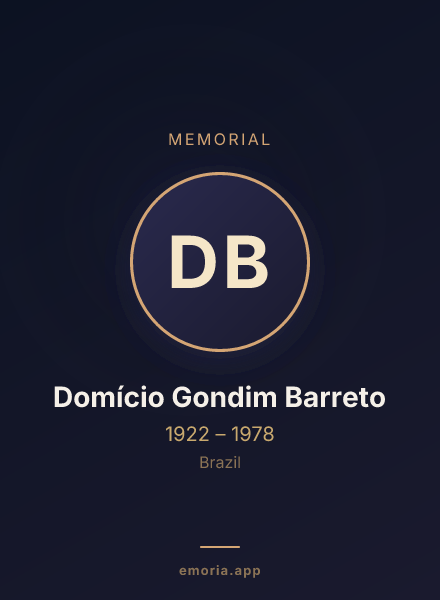 Memorial portrait of Domício Gondim Barreto