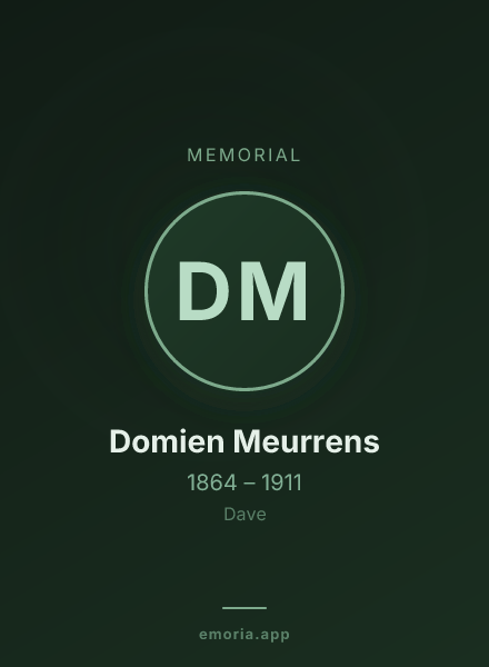 Memorial portrait of Domien Meurrens