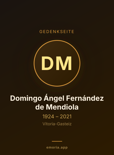 Gedenkportrait von Domingo Ángel Fernández de Mendiola