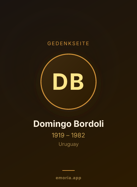 Gedenkportrait von Domingo Bordoli