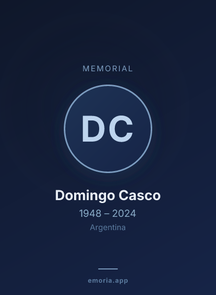 Memorial portrait of Domingo Casco