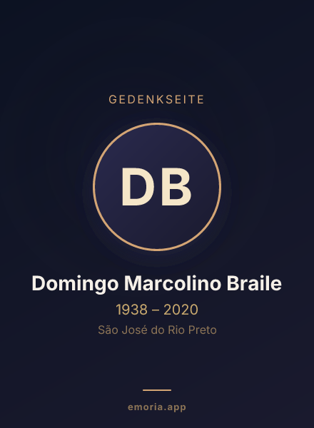 Gedenkportrait von Domingo Marcolino Braile