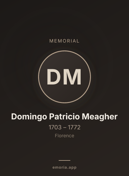 Memorial portrait of Domingo Patricio Meagher
