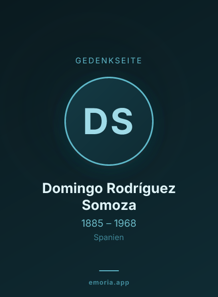 Gedenkportrait von Domingo Rodríguez Somoza