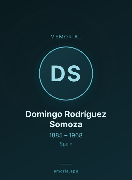 Memorial portrait of Domingo Rodríguez Somoza