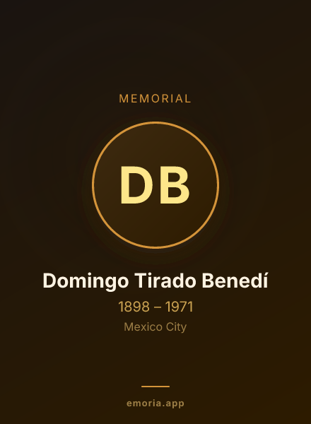 Memorial portrait of Domingo Tirado Benedí