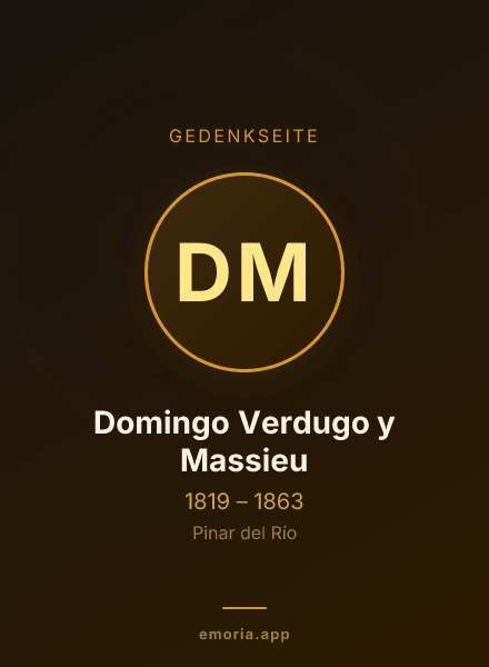 Gedenkportrait von Domingo Verdugo y Massieu