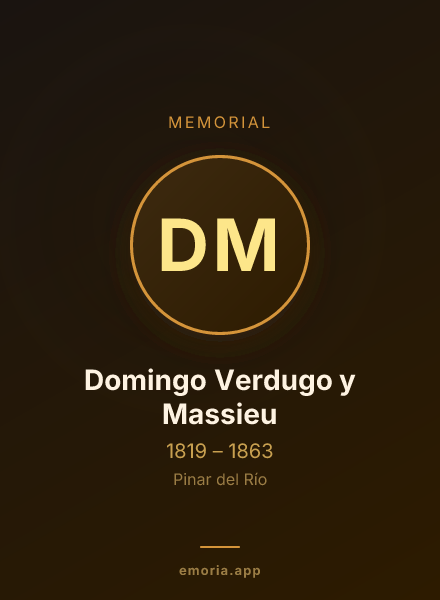 Memorial portrait of Domingo Verdugo y Massieu