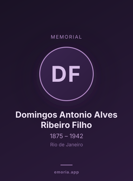 Memorial portrait of Domingos Antonio Alves Ribeiro Filho