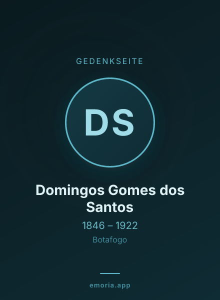 Gedenkportrait von Domingos Gomes dos Santos