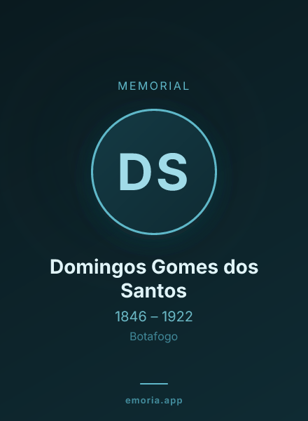Memorial portrait of Domingos Gomes dos Santos