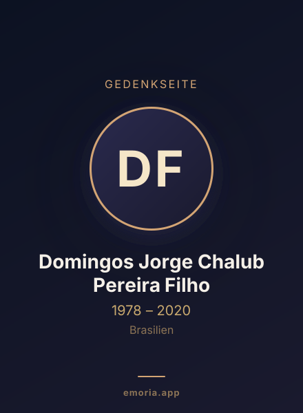 Gedenkportrait von Domingos Jorge Chalub Pereira Filho