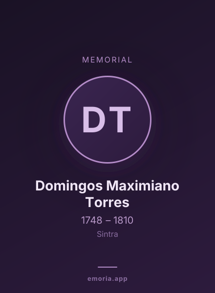 Memorial portrait of Domingos Maximiano Torres