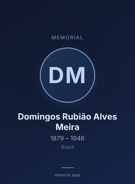 Memorial portrait of Domingos Rubião Alves Meira