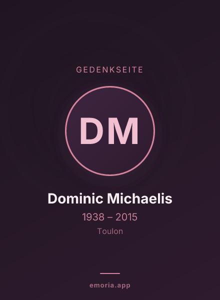 Gedenkportrait von Dominic Michaelis