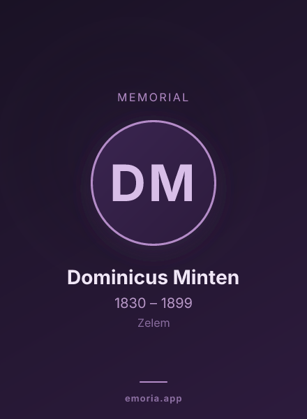 Memorial portrait of Dominicus Minten