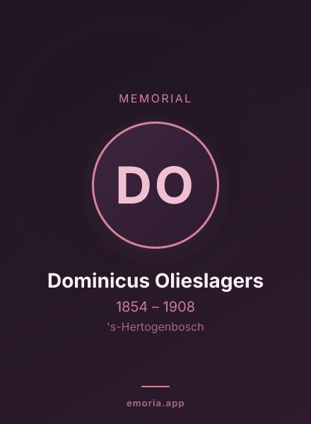 Memorial portrait of Dominicus Olieslagers