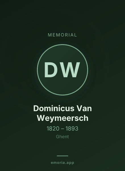 Memorial portrait of Dominicus Van Weymeersch