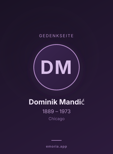 Gedenkportrait von Dominik Mandić