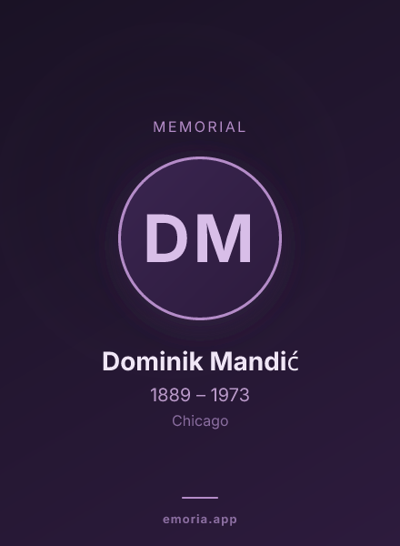 Memorial portrait of Dominik Mandić