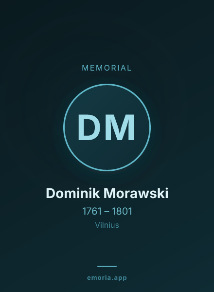 Memorial portrait of Dominik Morawski