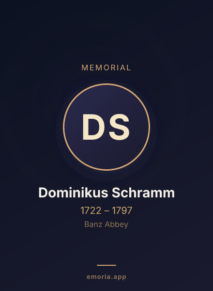 Memorial portrait of Dominikus Schramm