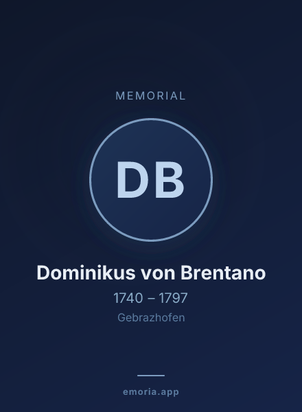 Memorial portrait of Dominikus von Brentano