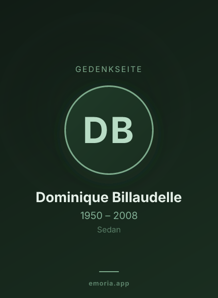 Gedenkportrait von Dominique Billaudelle