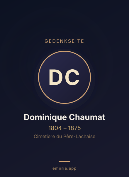 Gedenkportrait von Dominique Chaumat