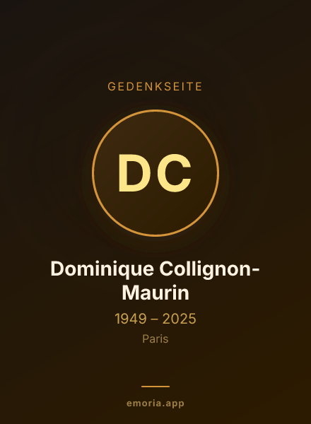 Gedenkportrait von Dominique Collignon-Maurin