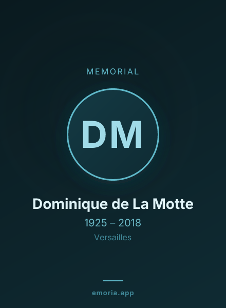 Memorial portrait of Dominique de La Motte