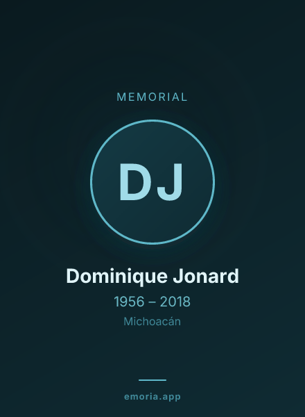 Memorial portrait of Dominique Jonard