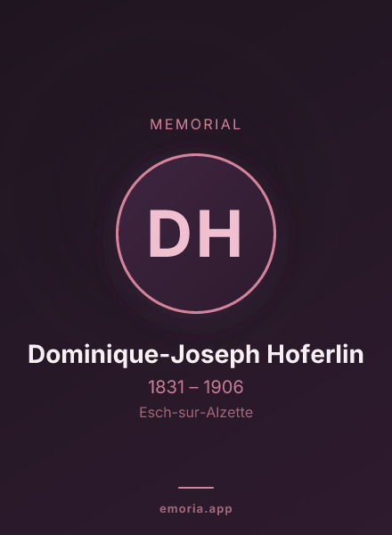 Memorial portrait of Dominique-Joseph Hoferlin