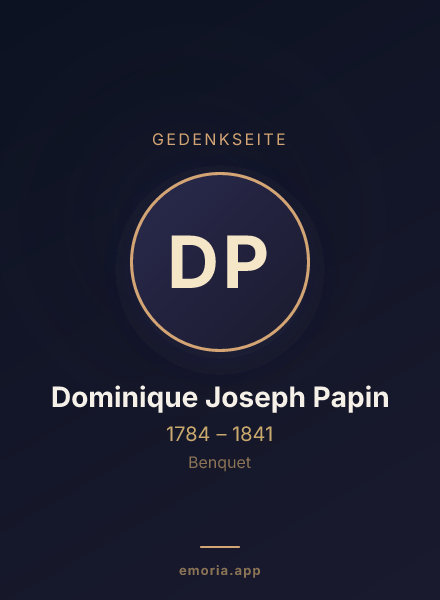 Gedenkportrait von Dominique Joseph Papin