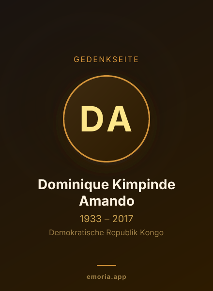 Gedenkportrait von Dominique Kimpinde Amando