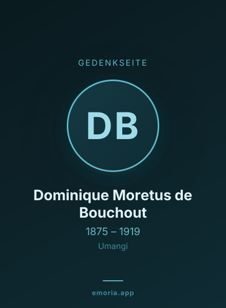 Gedenkportrait von Dominique Moretus de Bouchout