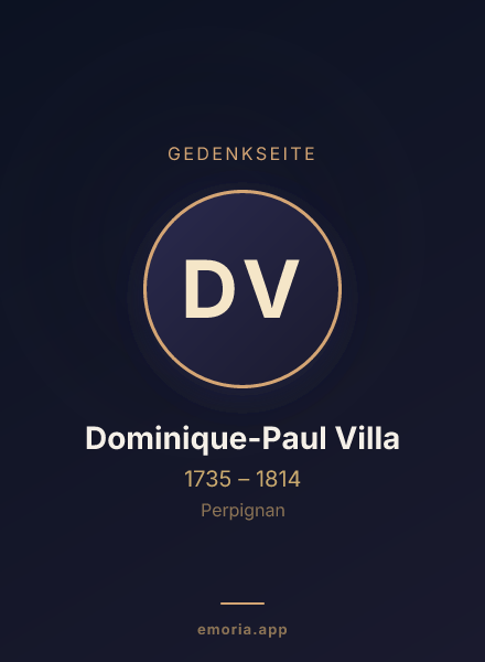 Gedenkportrait von Dominique-Paul Villa
