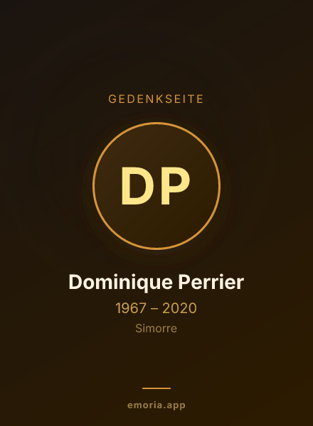 Gedenkportrait von Dominique Perrier