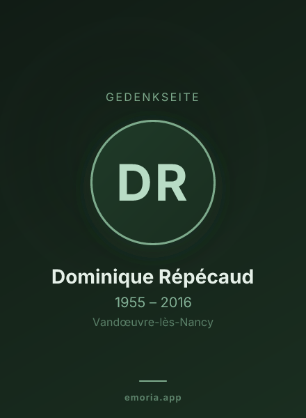 Gedenkportrait von Dominique Répécaud
