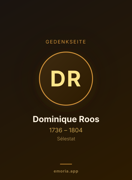 Gedenkportrait von Dominique Roos