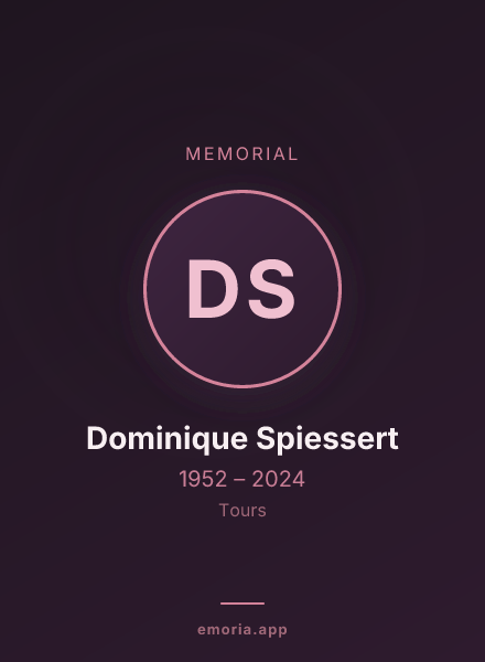 Memorial portrait of Dominique Spiessert